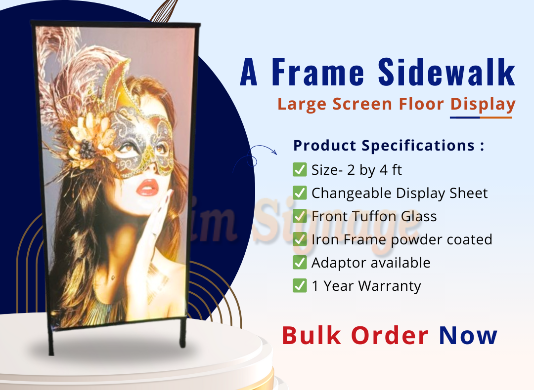 large screen slim signage